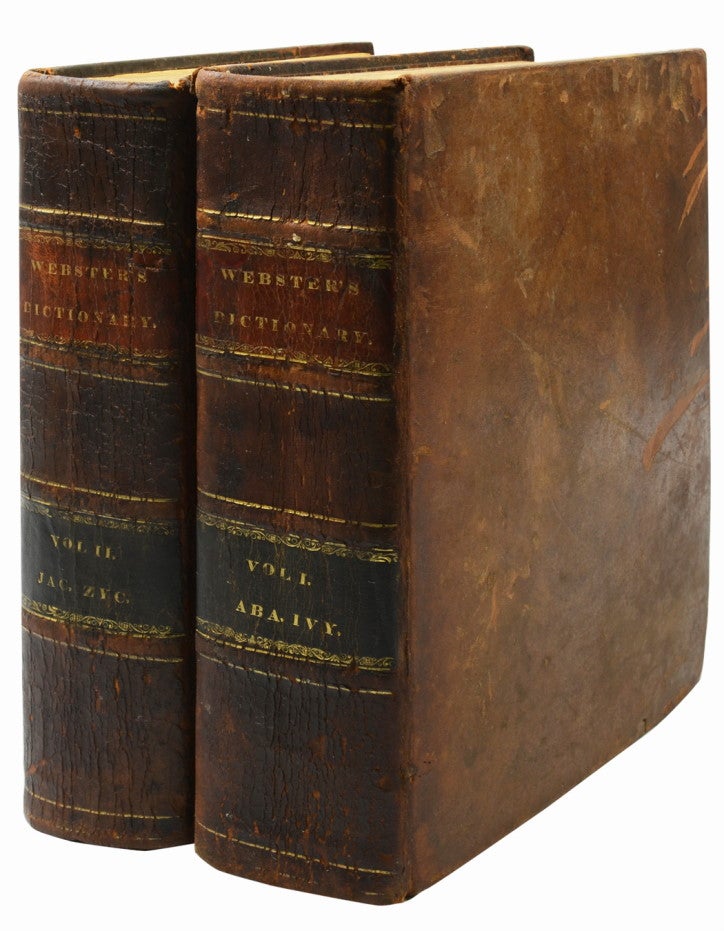 (Item #1020) An American Dictionary of the English Language. Noah Webster.