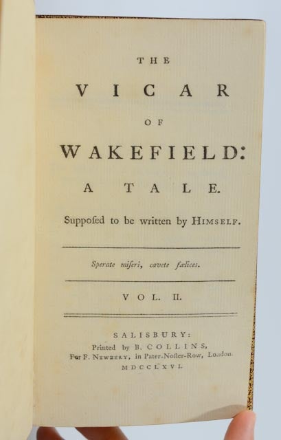 The Vicar of Wakefield: A Tale