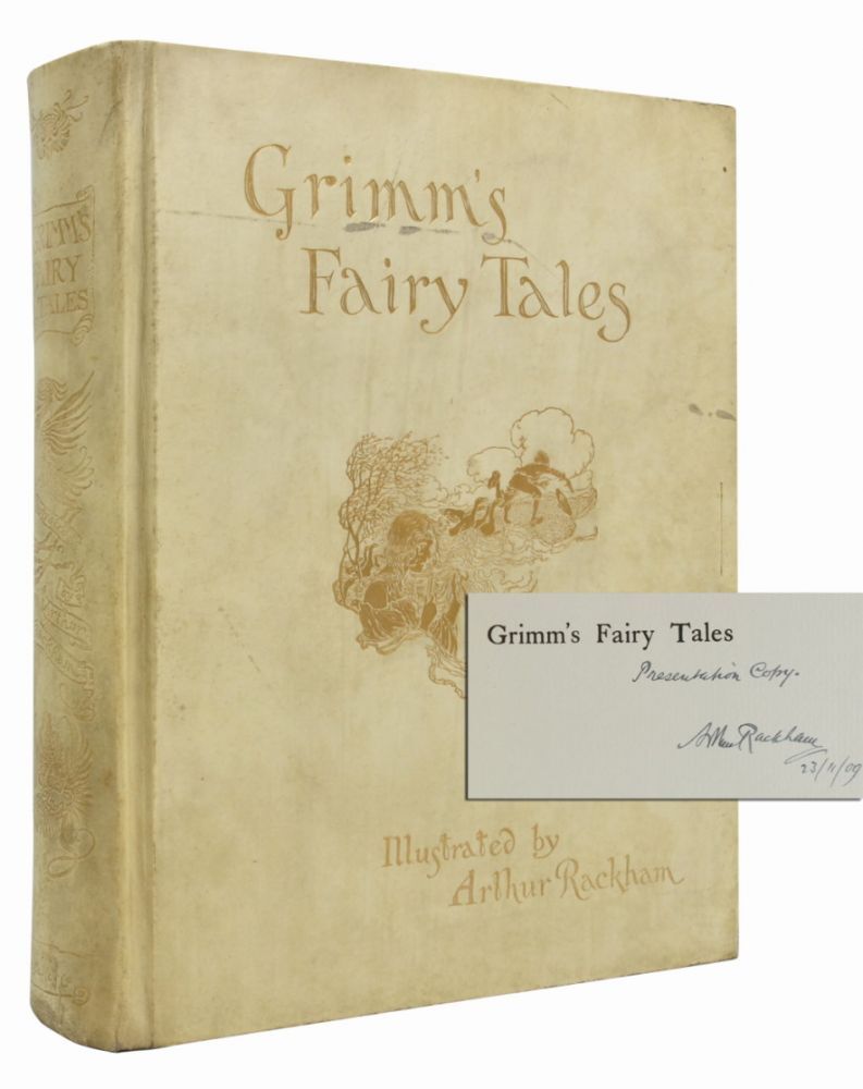 (Item #1143) The Fairy Tales of the Brothers Grimm (Presentation Copy with Signed Letter). Arthur Rackham, The Brothers Grimm.