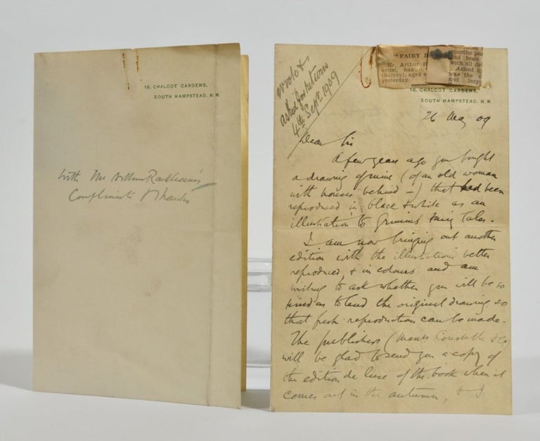 The Fairy Tales of the Brothers Grimm (Presentation Copy with Signed Letter)