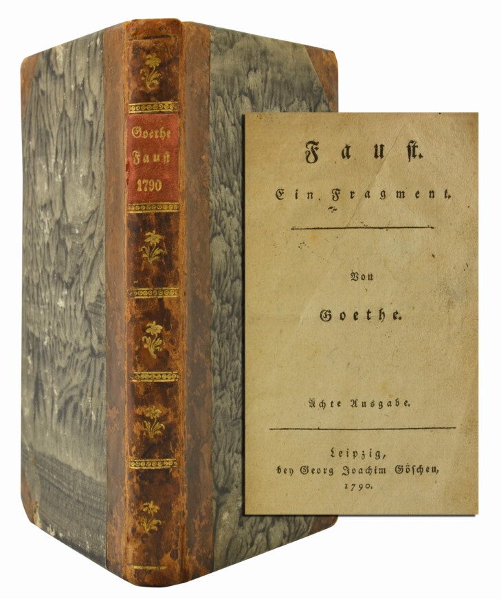 (Item #1257) Faust. Ein Fragment. Johann Wolfgang von Goethe.