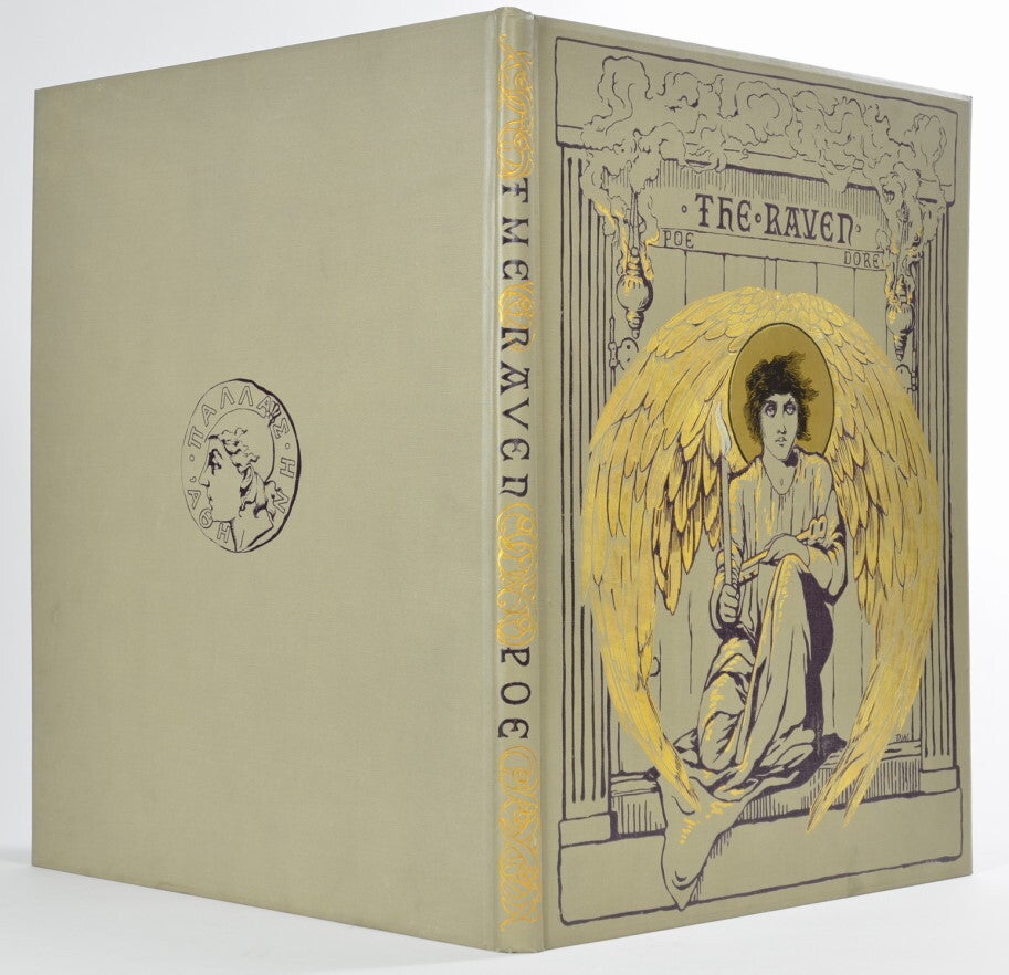 (Item #1355) The Raven. Gustave Dore, Edgar Allan Poe.