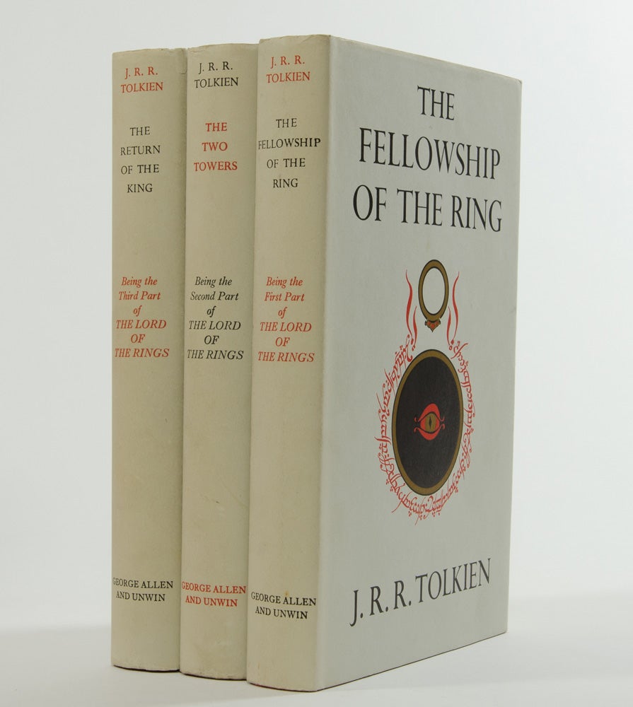 (Item #1386) The Lord of the Rings Trilogy, comprised of: The Fellowship of the Ring; The Two Towers and The Return of the King. J. R. R. Tolkien.