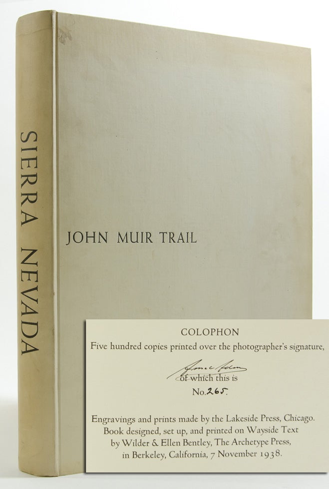 Item #1394) Sierra Nevada: The John Muir Trail (Signed Limited Edition). Ansel Adams