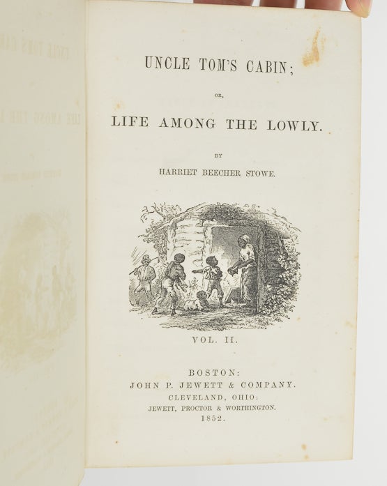 Uncle Tom's Cabin; or, Life Among the Lowly (with laid in signatures)