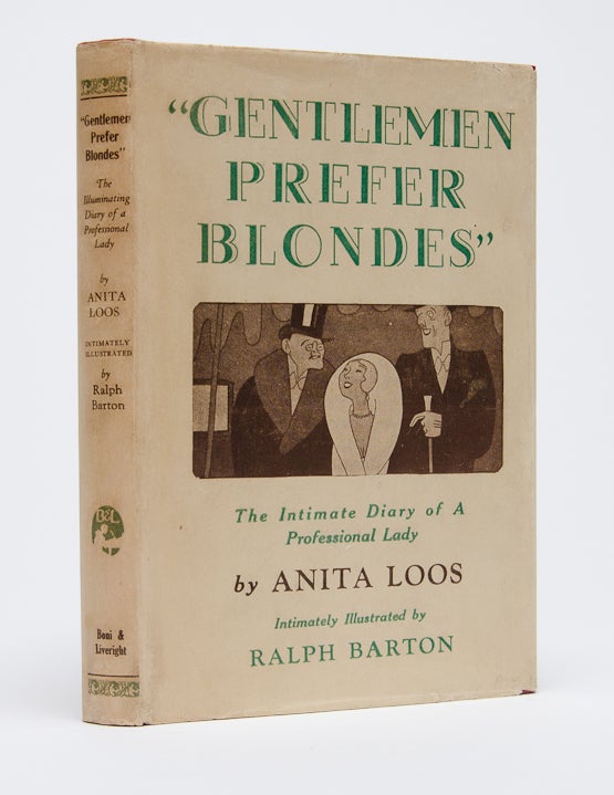 (Item #1570) Gentlemen Prefer Blondes (Signed First Edition). Anita Loos.