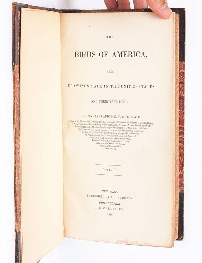 The Birds of America, From Drawings Made in the United States and Their Territories.
