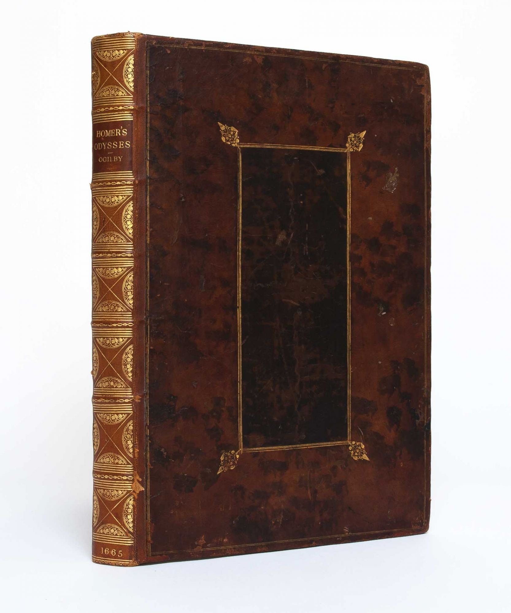 (Item #1686) Homer his Odysses translated, adorn'd with sculpture, and illustrated with annotaions. Homer, John Ogilby.