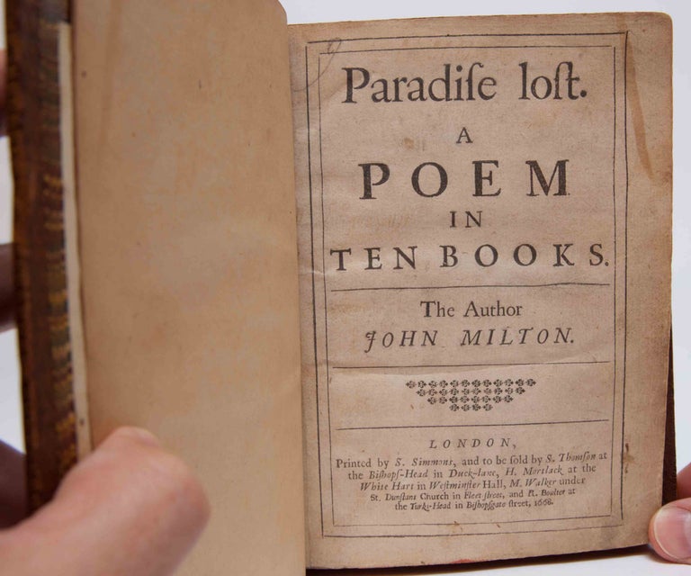 Paradise Lost. A Poem in Ten Books