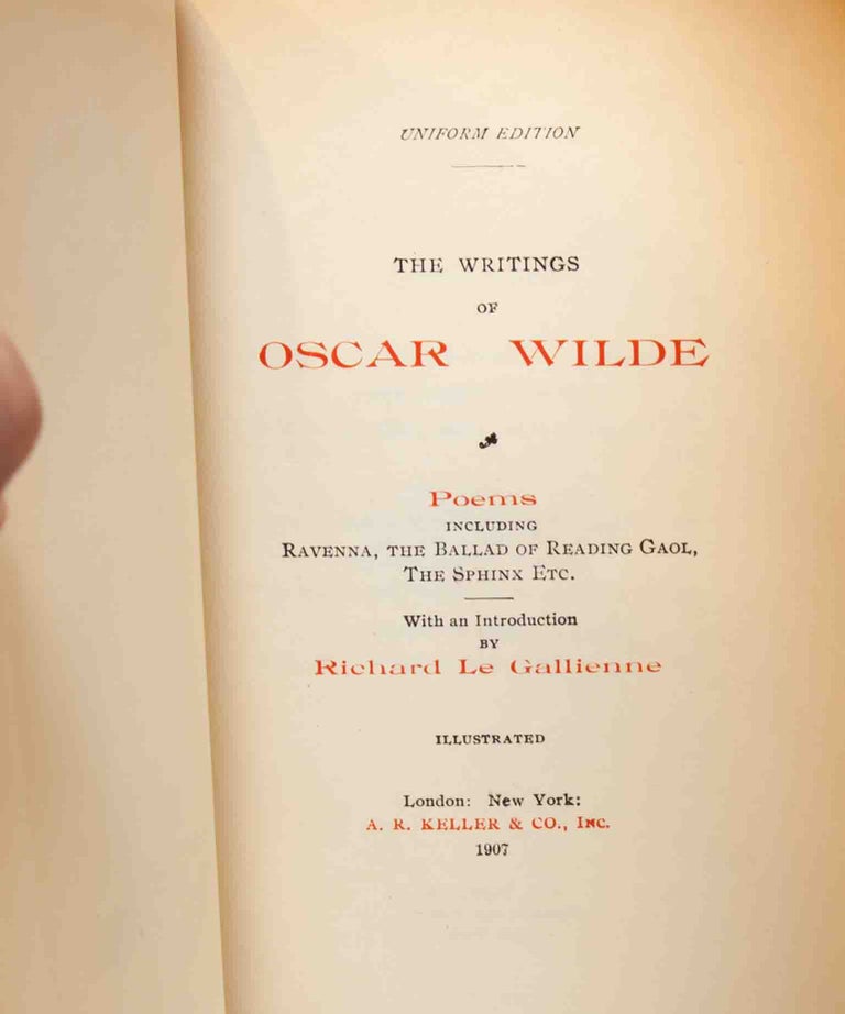 The Writings of Oscar Wilde (Autograph Edition)