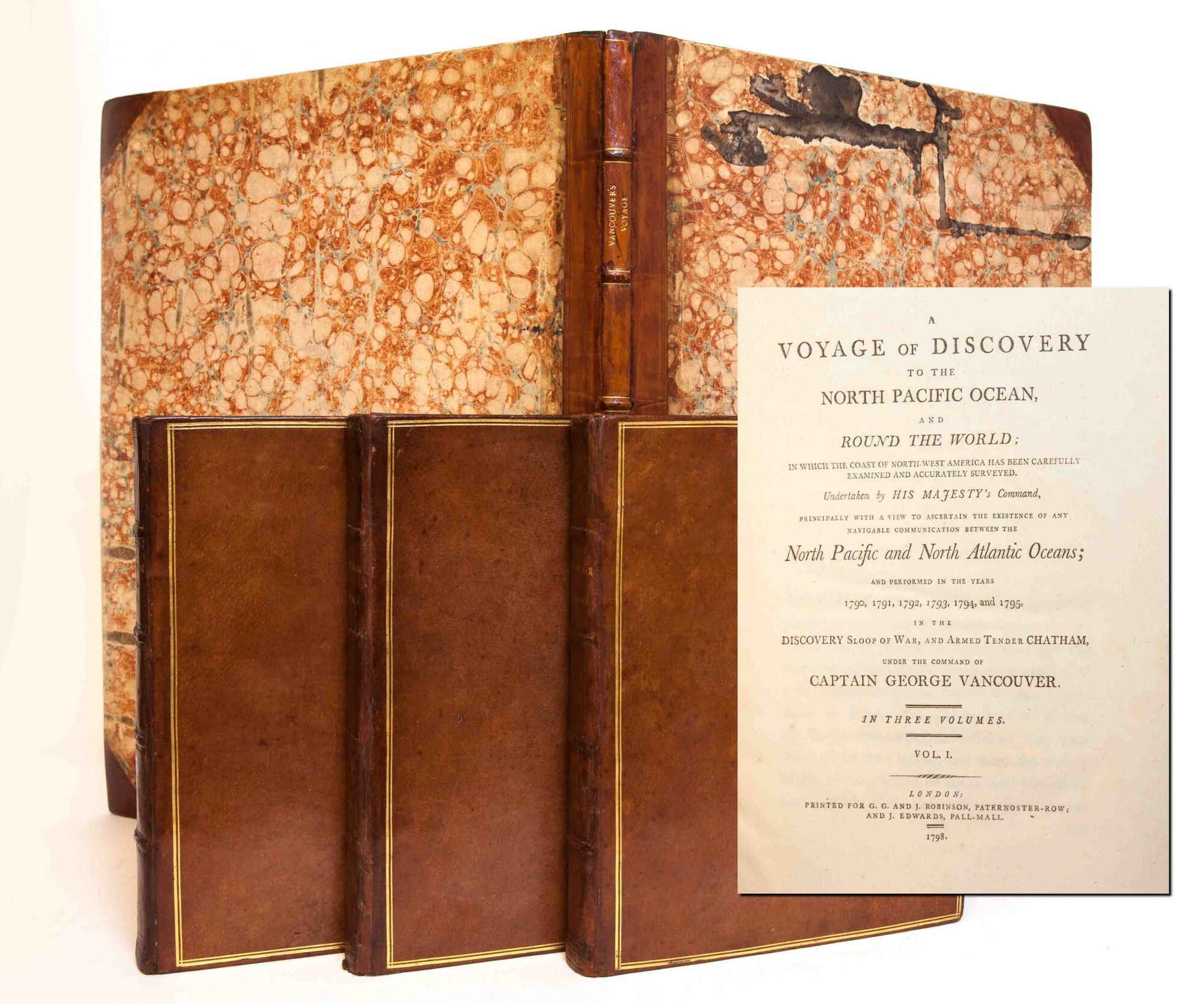 (Item #1779) A Voyage of Discovery to the North Pacific Ocean, and round the World…. George Vancouver.