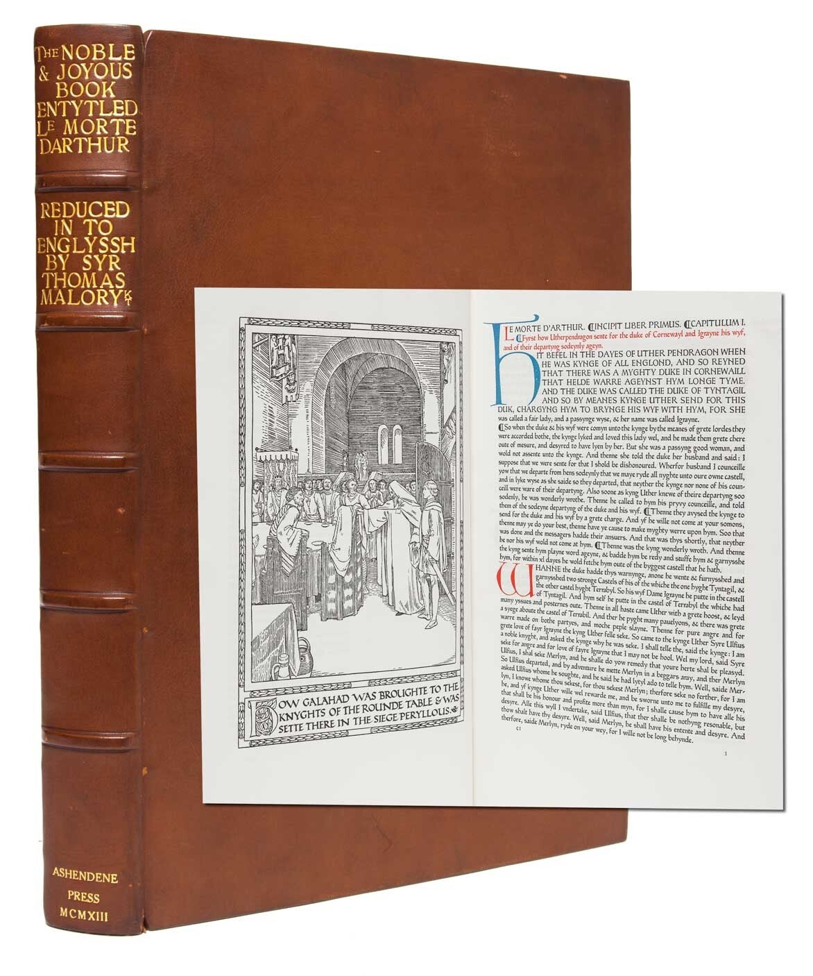 (Item #1825) The Noble and Joyous Book entytled Le Morte d'Arthur. Sir Thomas Malory.
