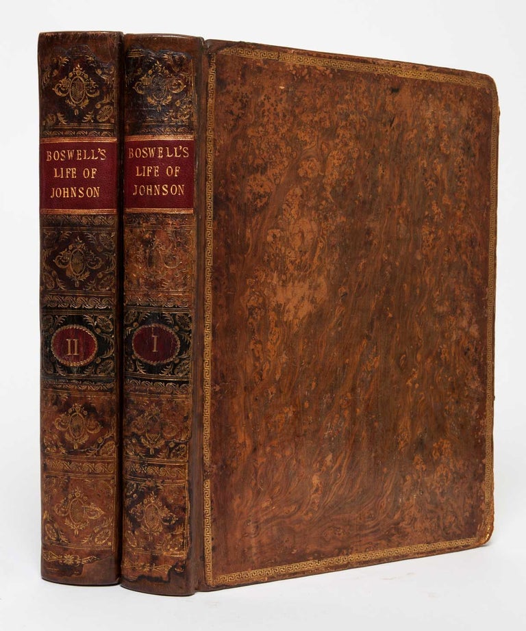 The Life of Samuel Johnson, LLD (Presentation Copy), bound with "The Principal Corrections and Additions to the First Edition of Mr. Boswell's Life of Dr. Johnson," 1793 (Presentation Copy)