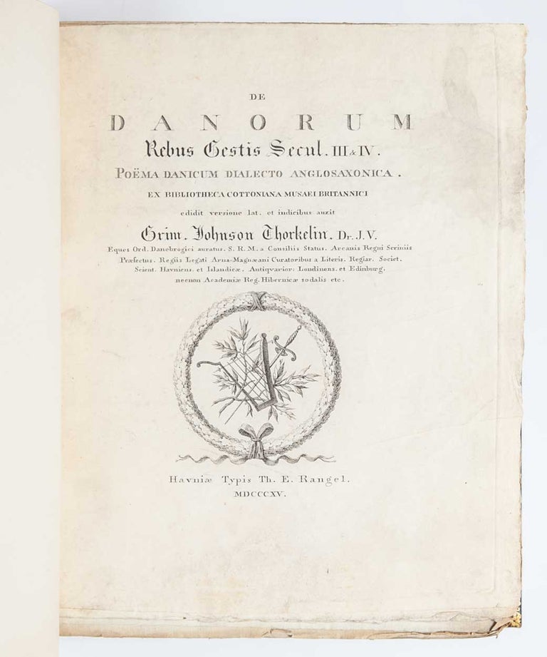 [Beowulf] De Danorum Rebus Gestis Secul. III & IV. Poëma Danicum Dialecto Anglosaxonica.
