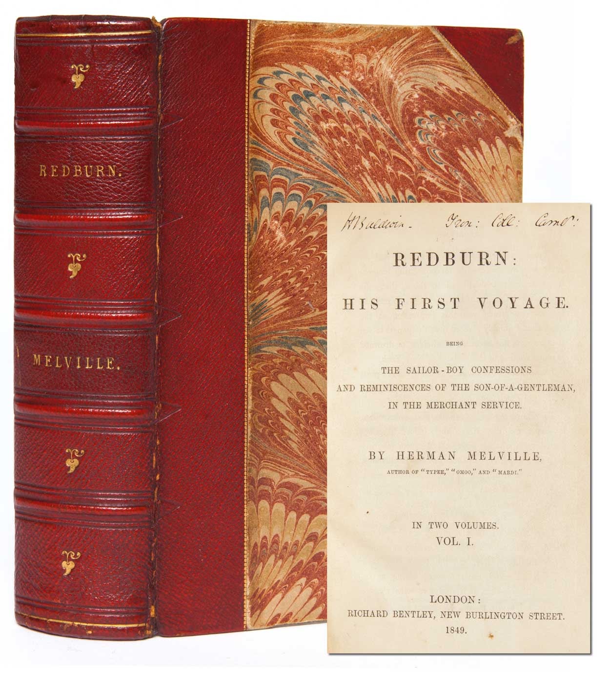 (Item #1855) Redburn: His First Voyage. Herman Melville.