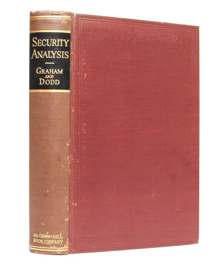 Item #1941) Security Analysis Principles and Technique. Benjamin Graham, David L. Dodd