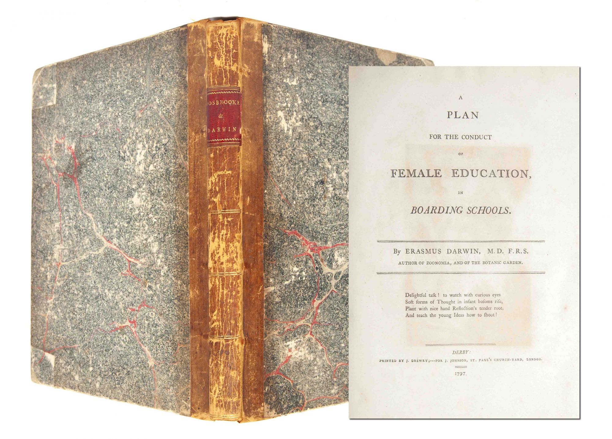 (Item #1978) A Plan for the Conduct of Female Education in Boarding Schools. Erasmus Darwin.