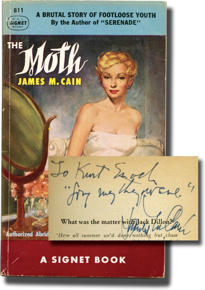 (Item #2067) The Moth (Presentation Copy). James M. Cain.