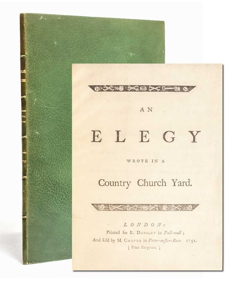 (Item #2307) Elegy Wrote in a Country Church Yard. Thomas Gray.