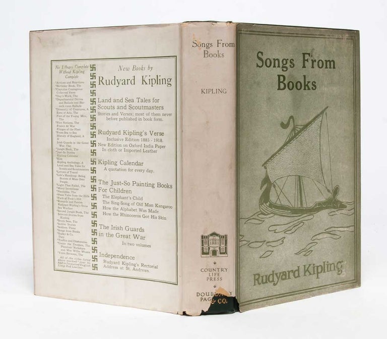 Item #2354) Songs From Books. Rudyard Kipling