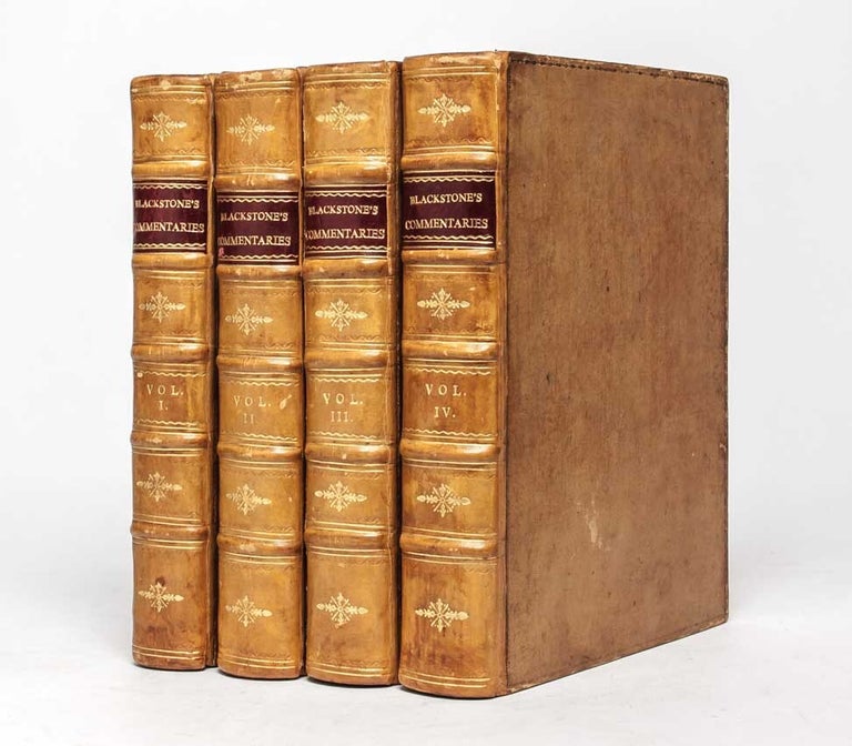 Commentaries on the Laws of England (in four volumes)