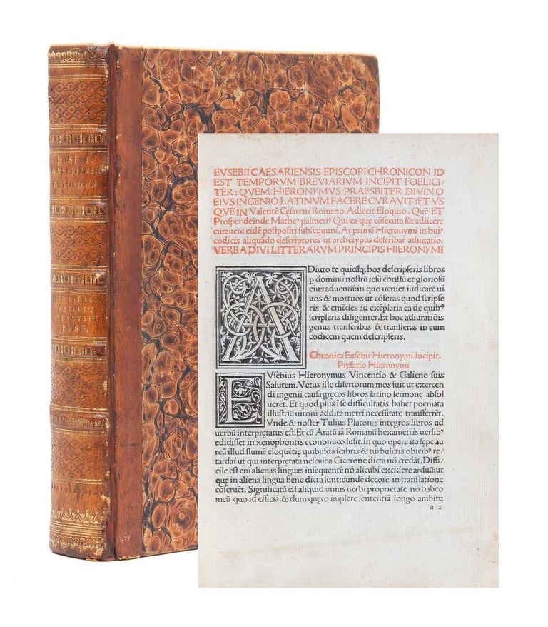 Item #2417) Chronicon. trans. St. Jerome, ed. Johannes Lucilius Santritter
