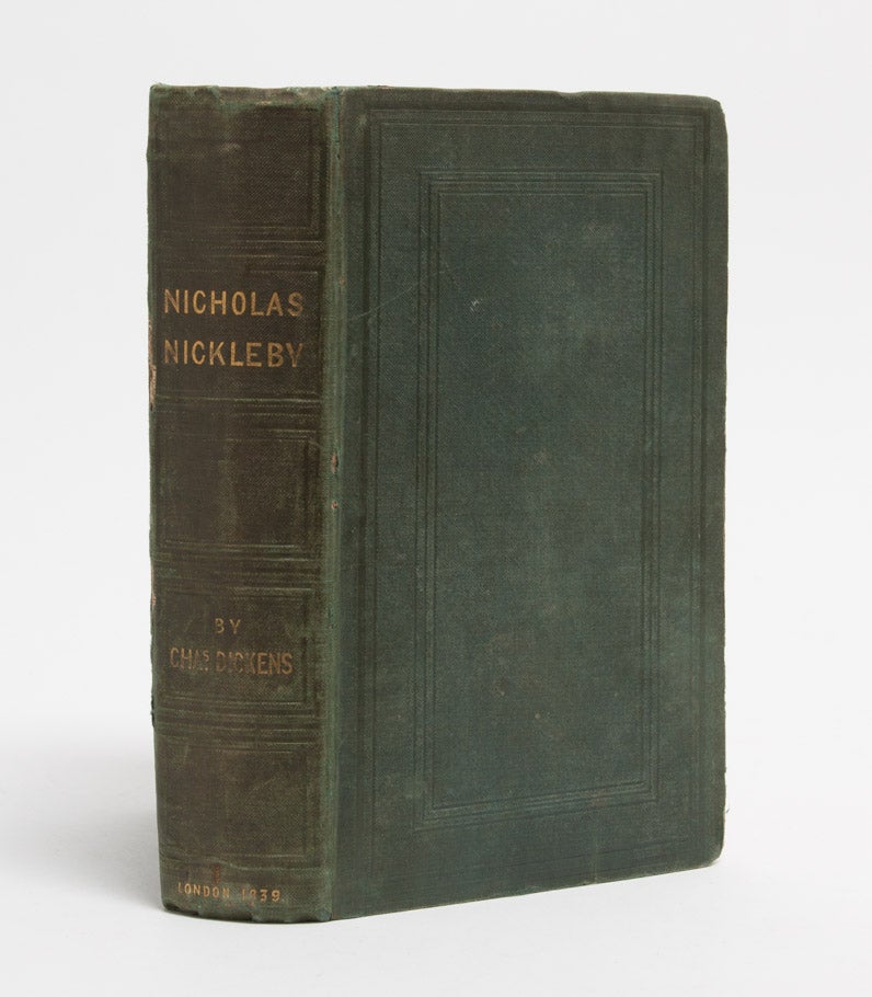 (Item #2491) The Life and Adventures of Nicholas Nickleby. Charles Dickens.