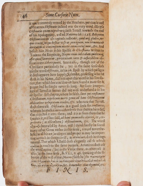 Marcus Aurelius Antoninus the Roman emperor, his meditations concerning himselfe: treating of a naturall mans happinesse; wherein it consisteth, and of the meanes to attaine unto it.