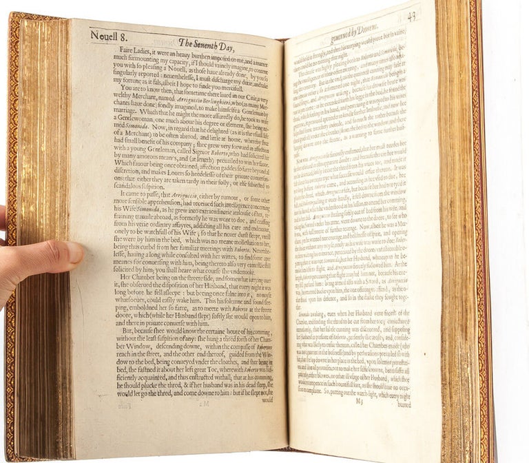 The Decameron Containing an hundred pleasant novels. Wittily discoursed, between seaven Honourable Ladies, and three Noble Gentlemen.