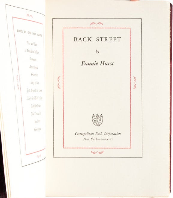 Back Street (Signed Limited Edition)