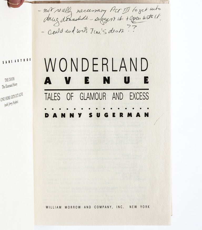 Wonderland Avenue. A True Rock 'n' Roll Saga (Presentation Copy)