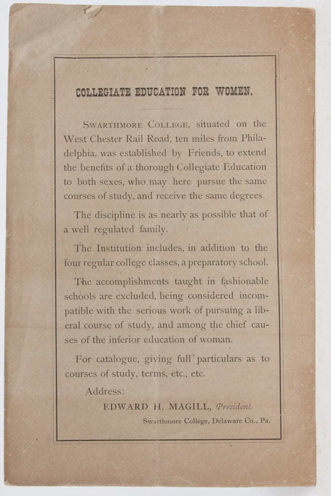 An Address Upon the Co-Education of the Sexes