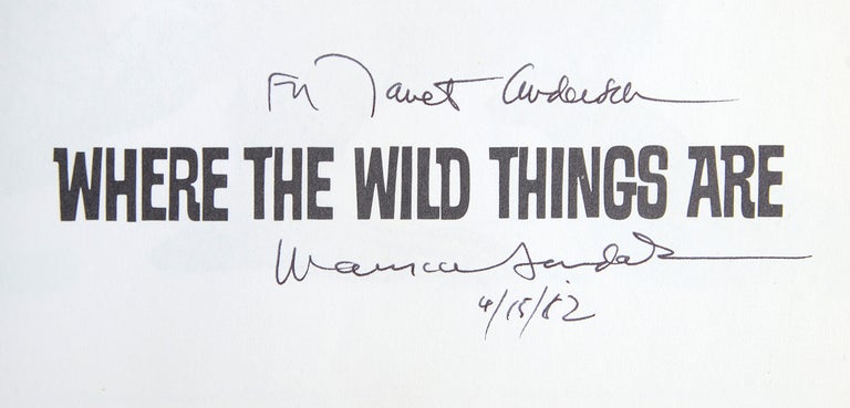 Where the Wild Things Are (Inscribed First Edition)
