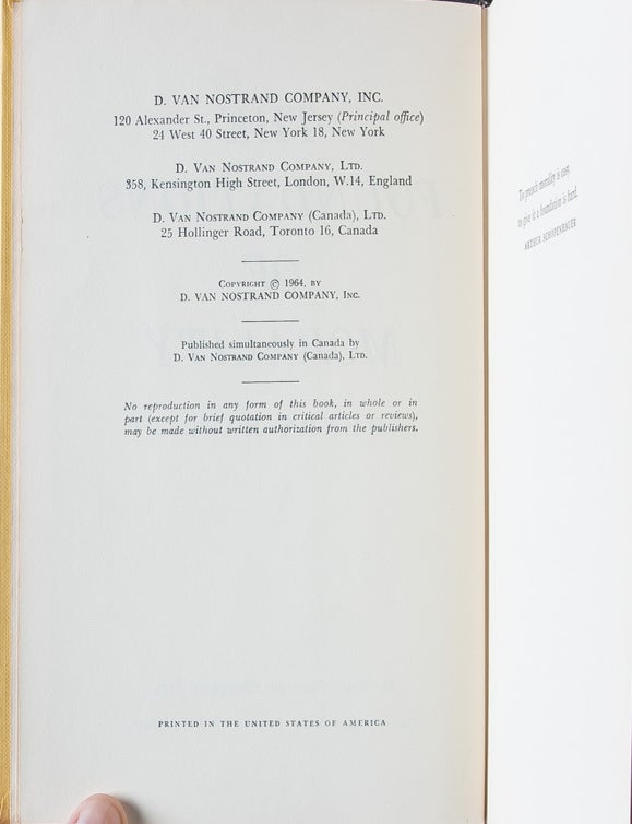The Foundations of Morality (Association copy)