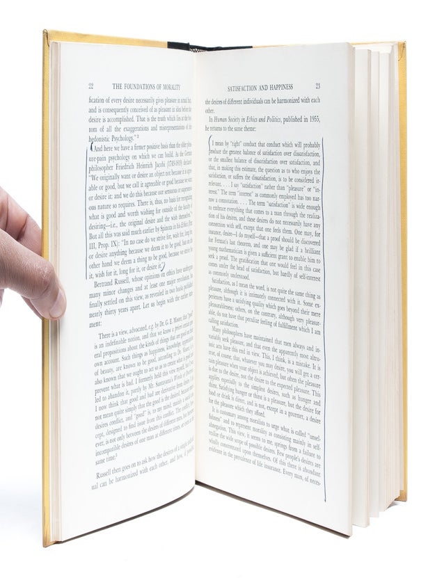 The Foundations of Morality (Association copy)