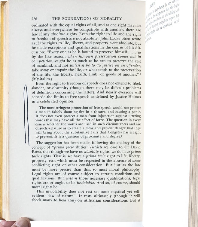 The Foundations of Morality (Association copy)