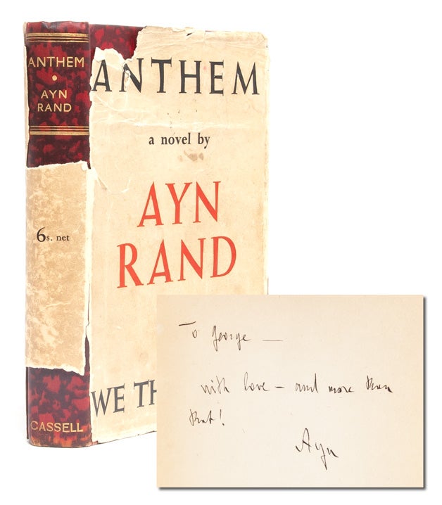 (Item #2756) Anthem (Presentation Copy). Ayn Rand.