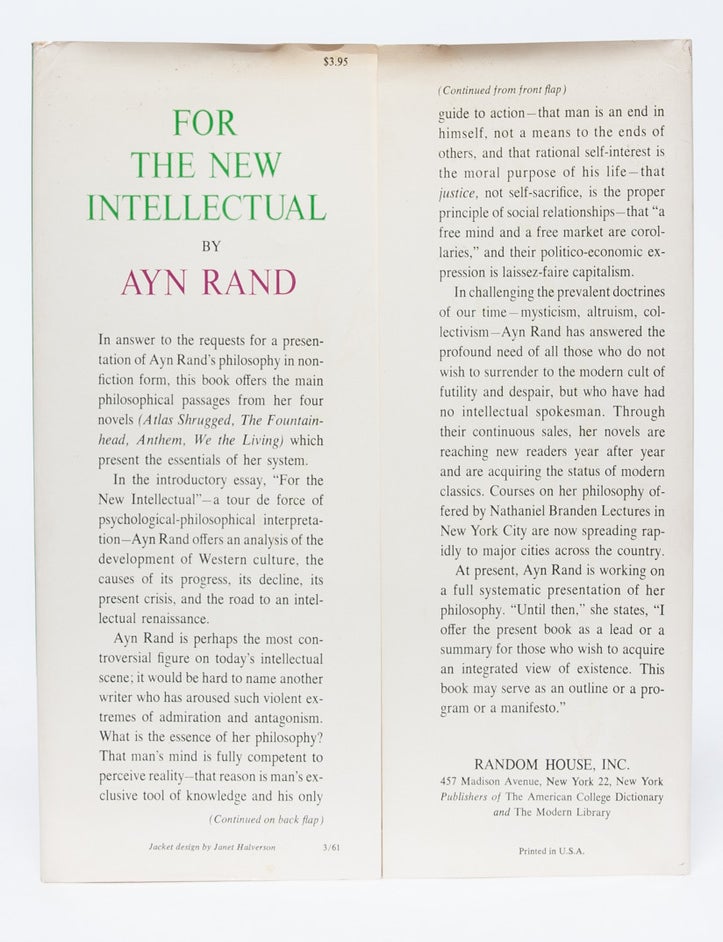 For the New Intellectual (Presentation Copy)