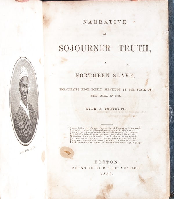 The Narrative of Sojourner Truth, a Northern Slave Emancipated from Bodily Servitude by the State of New York in 1828