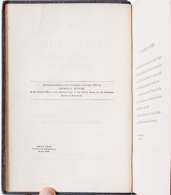 The Laws of Life, with special reference to the Physical Education of Girls