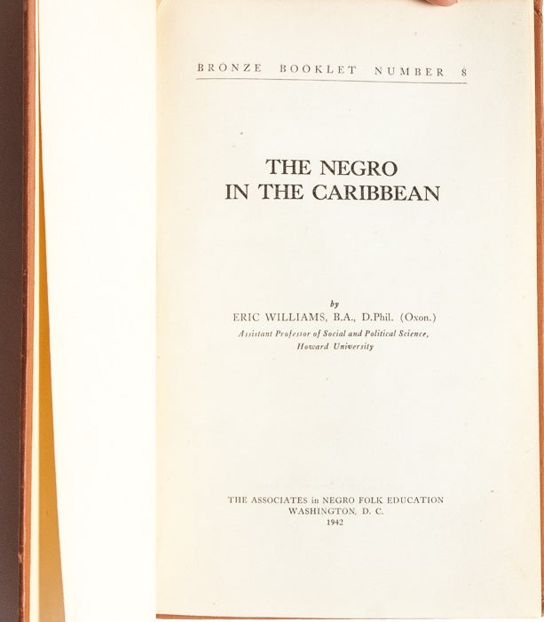 The Negro in the Caribbean (Presentation Copy)