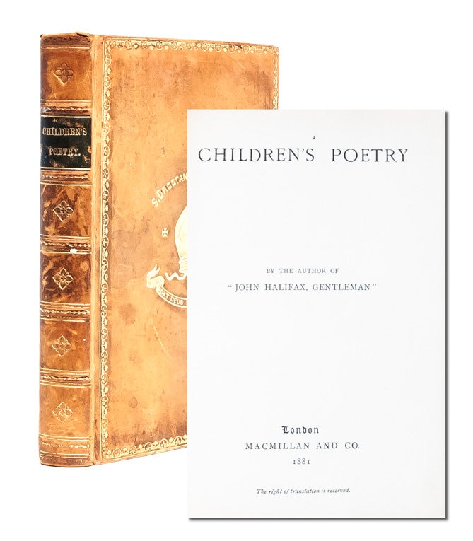 (Item #3025) Children's Poetry. Dinah Mulock Craik, The Author of John Halifax.