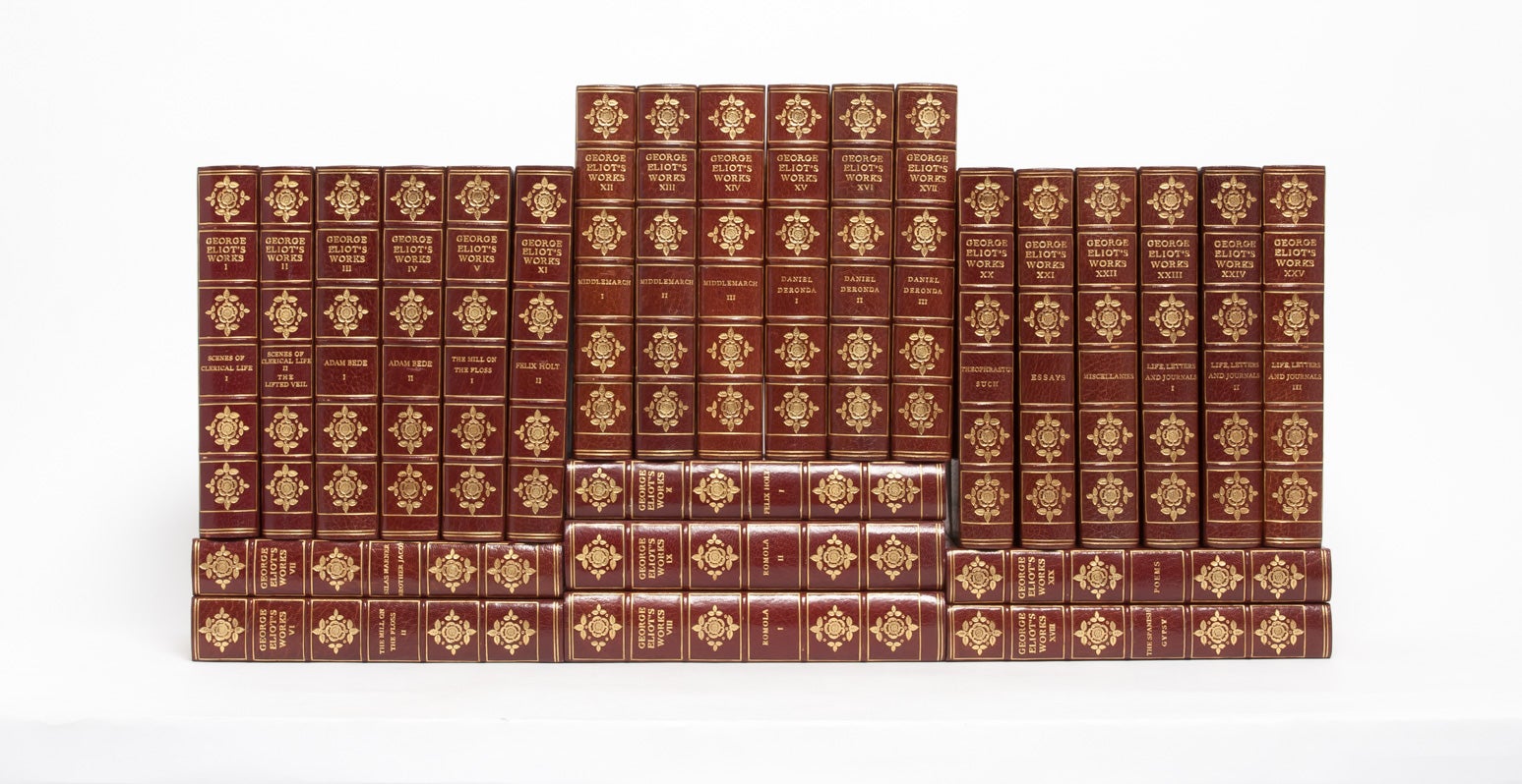 (Item #3141) The Writings of George Eliot (in 25 vols). George Eliot, Mary Ann Evans.
