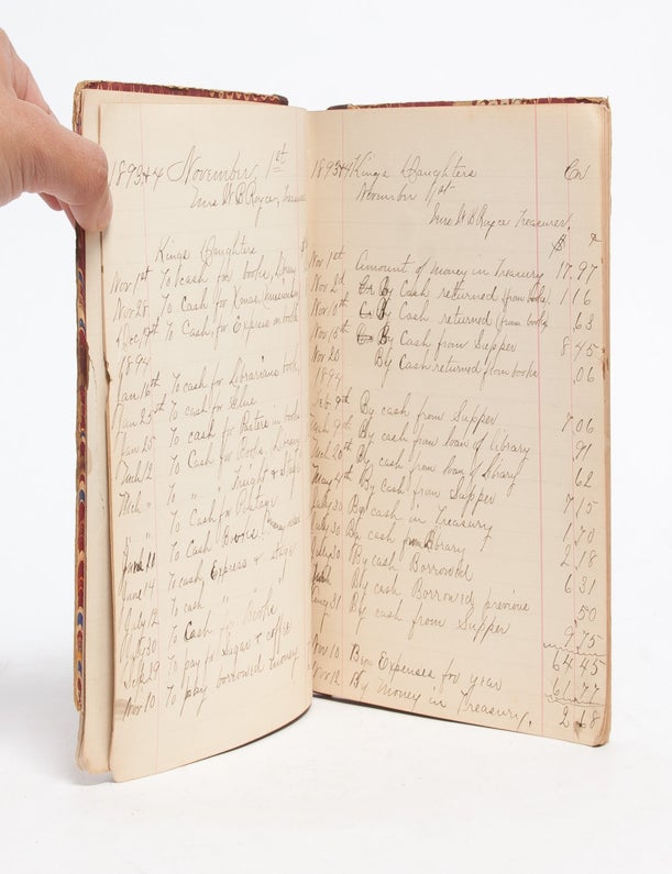 Financial Ledger and Minutes of the Order of the King's Daughters of Bangor, New York