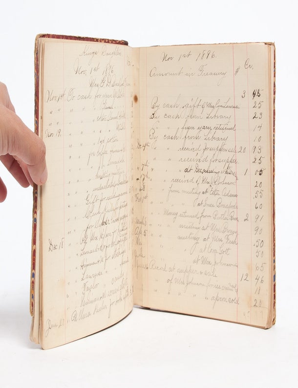 Financial Ledger and Minutes of the Order of the King's Daughters of Bangor, New York