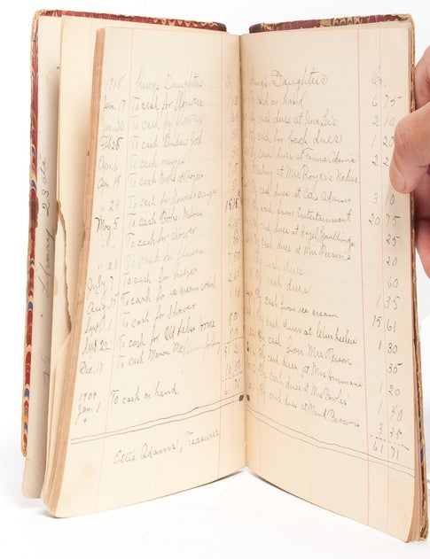 Financial Ledger and Minutes of the Order of the King's Daughters of Bangor, New York