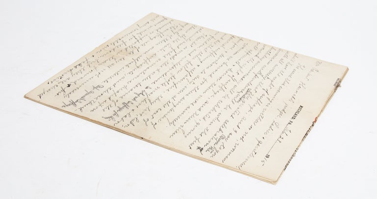 Handwritten suffrage speech from Pennsylvania's Justice Bell tour and the push for amendment. Women's Suffrage.