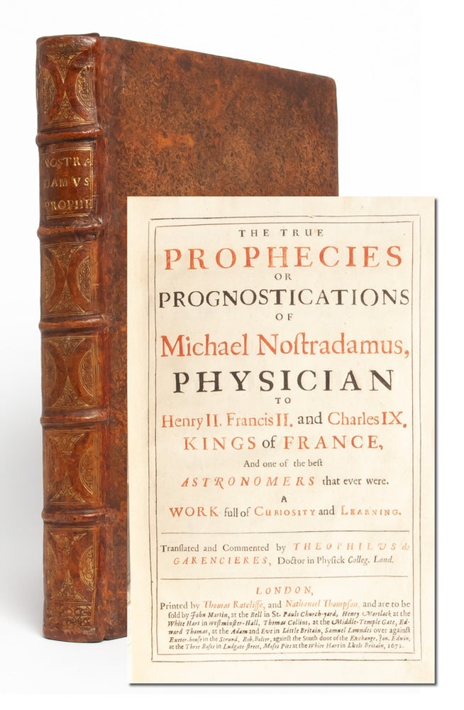 Item #3366) The True Prophecies or Prognostications of Michael Nostradamus, Physician to Henry...