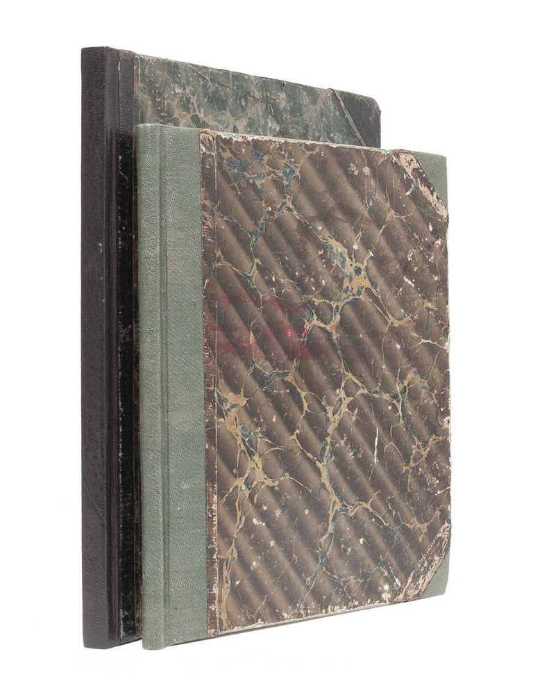 Item #3389) Geography notebooks of two young women pupil-teachers. Women's Education, Pupil...