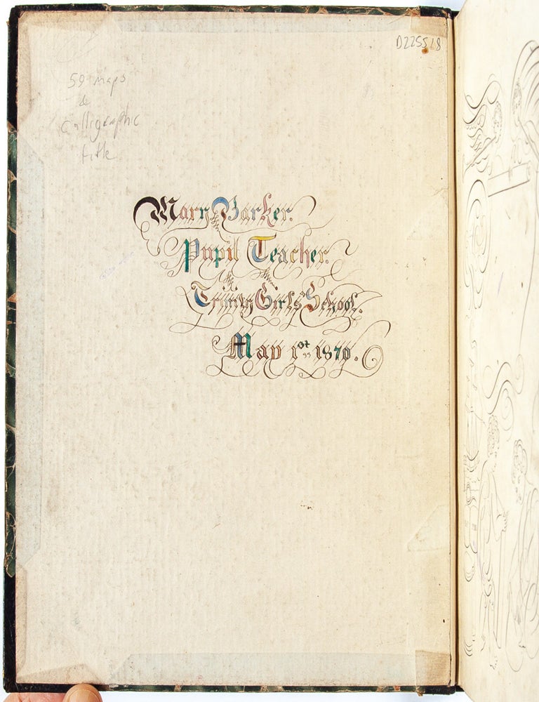 Geography notebooks of two young women pupil-teachers